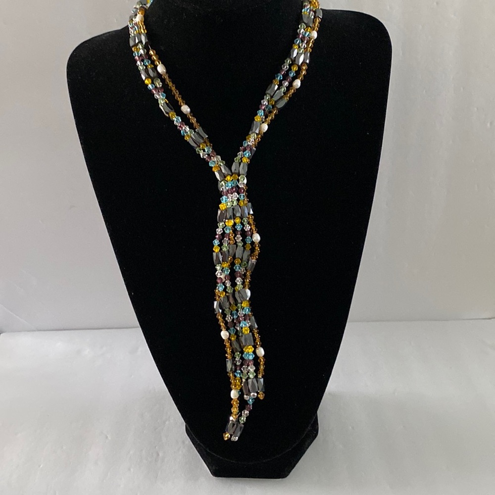 Vintage 3 strands 3 Ft each magnetized necklace.  N11